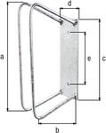 Fahrradhalterung Wand Fahrradhalter 90 Grad F&uuml;r Radbreiten Von 25 - 53 Mm