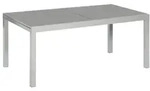Semi Ausziehtisch Silber 200(300)x110cm Alu/textil