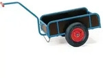 Fetra Handwagen Mit W&auml;nden 250mm Hoch 795x445mm Ladefl&auml;che Luftbereifung