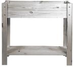 Hochbeet F&uuml;r Balkon 80x30x78cm Kiefernholz Anthrazit - Mgc24