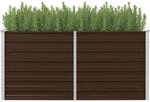 Vidaxl Hochbeet Braun 160 X 80 X 77 Cm Verzinkter Stahl