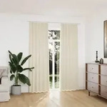 Verdunkelungsvorh&auml;nge Mit Haken 2 Stk. Samt Creme 140x225cm Vidaxl