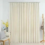Verdunkelungsvorhang Mit Haken Samt Creme 290 X 245 Cm Vidaxl