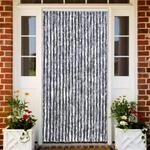 Vidaxl - Insektenschutz-vorhang Silbern 90x220 Cm Chenille