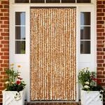 Vidaxl - Insektenschutz-vorhang Ocker Und Wei&szlig; 100x220 Cm Chenille