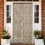 Vidaxl - Insektenschutz-vorhang Beige Und Braun 90x220 Cm Chenille