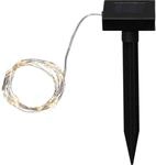 Star - Trading Solar Led-lichterkette Dew Drop Warmwei&szlig; (50 Leds, Batterie)