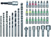 Original Einhell 39-tlg. Bit- Und Bohrer-set F&uuml;r Stein, Metall, Holz (8x Bohrer, 24x