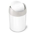 Simplehuman - M&uuml;lleimern - Tischm&uuml;lleimer Mini 1,5 L, Wei&szlig; Cw2079