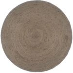 Vidaxl Handmade Rug Jute Round 180 Cm Grey