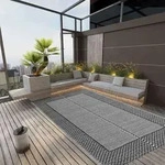 Outdoor-teppich Arakil Grau 190x290 Cm Pp Vidaxl