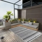 Outdoor-teppich Arakil Schwarz 160x230 Cm Pp Vidaxl