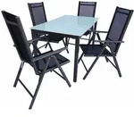 Ebuy24 - 5 Tlg. Alu Gartenset Sitzgruppe 140 Ma