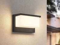 Trio Lighting - Led Au&szlig;enwandleuchte Nestos In Anthrazit & Wei&szlig;, Breite 23cm