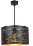 H&auml;ngeleuchte - Schwarz - Tunno - Metall - &Oslash; 38cm - E27 - 15342 -