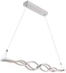 H&auml;ngeleuchte - Chrome - Pilla - Metall - Gro&szlig;e Esstischlampe -
