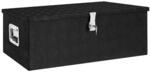 Aufbewahrungsbox Schwarz 90x47x33,5 Cm Aluminium - Vidaxl