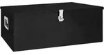 Aufbewahrungsbox Schwarz 100x55x37 Cm Aluminium Vidaxl