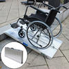 Trutzholm - Rollstuhlrampe klappbar 122 cm Traglast 272 kg Alu grau geriffelt