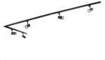 Modernes Schienensystem Mit 5 Strahlern Schwarz 1-phasig - Iconic Jeana