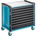 Werkstattwagen Assistent, Schubladen, Flach: 7 X 81 X 870 X 522 Mm, Schubladen, Hoch: