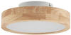 Lanira LED-Deckenlampe aus Eichenholz, 30cm - Holz hell, weiß - Lindby