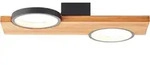 Brilliant - Lampe Cheesy Led Deckenleuchte 40x25cm Matt Schwarz/holz Braun 14 W Led