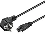 Goobay - Netzkabel Mit Kleeblattstecker Nk 114 S-180, 1,8 M, Schwarz, 90&deg;