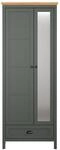 Stanton Kleiderschrank Gr&uuml;n, Eiche Dekor.