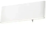 Led Wand Spot Lampe Leuchte Aluminium Opal Wei&szlig; Schalter Schlaf Zimmer Flur