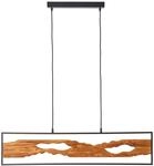 Pendelleuchte Chaumont Alu/metall/holz, Schwarz/holz