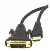 Hdmi to dvi male-male cable with gold-plated connectors. 1.8m. bulk package