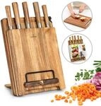 Klarstein - K&uuml;chenmesser Set Mit Messerblock Selbstsch&auml;rfend, Messerset Mit
