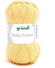 Wolle Baby Cotton 50 g gelb Handarbeit - Gründl
