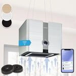 Klarstein - Futurelight Smart Hotte D'&Icirc;lot &Agrave; Recyclage D'Air 420 M&sup3;/h Led Acier