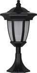 Star - Solar Laterne Flame, Schwarz, D&auml;mmerungssensor, H 63cm