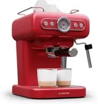 Klarstein Espresso Siebtr&auml;germaschine Mit Milchaufsch&auml;umer, 1,2l Retro