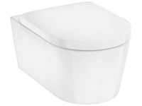 EluPura s - Wand-WC mit SoftClose-Sitz, AquaFall, HygieneEffect, weiß 62021450...