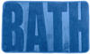 Badteppich Memory Foam Bath, Fjord Blue, 50 x 80 cm, Blau, Polyester blau,