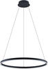 Albiona LED-Hängeleuchte, 1 Ring, 80 cm - Schwarz, weiß - Arcchio