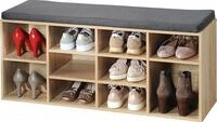 Kesper Schuhschrank Wei&szlig; Mit Sitz 103,5 Cm