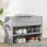 Schuhbank Grau Sonoma 60x30x45 Cm Holzwerkstoff Vidaxl