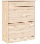 Schuhschrank Alta 77x35x96 Cm Massivholz Kiefer - Vidaxl
