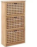 Schuhschrank 55 X 20 X 104 Cm Walnuss Massivholz - Vidaxl