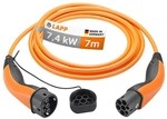 Lapp - Ladekabel Typ 2, Bis Zu 7,4 Kw, 7 M, Orange, (5555934030) 32 A, 1-phasig, Zum