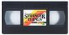 Stranger Things Leuchte VHS Logo schwarz/rot, in Geschenkverpackung.