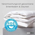 Homescapes - Bergangs-bettdecke W&auml;rmeklasse 3-4, Federbettdecke Mit Entenfedern Und