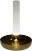 LED Außentischleuchte und Blumenvase BIARRITZ mit Akkubetrieb, Gold Höhe 20cm