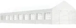 Pavillon Mit Dach Wei&szlig; 20,07x4,08x3,22 M Polyethylen Vidaxl