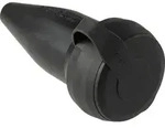 As Schwabe 60417 Schutzkontaktkupplung Vollgummi 230 V Schwarz Ip44